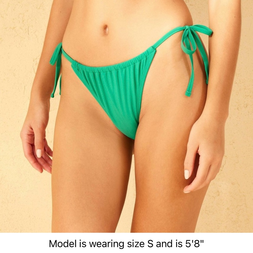 Wild Fable Green Tie-Side Bikini Bottom